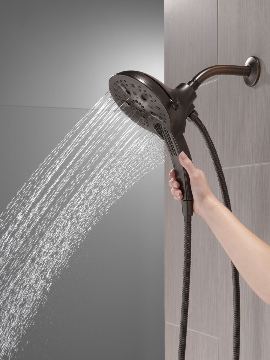 DELTA Universal Showering Components In2ition H2OKINETIC 5-Setting Two-in-One Shower — Venetian Bronze