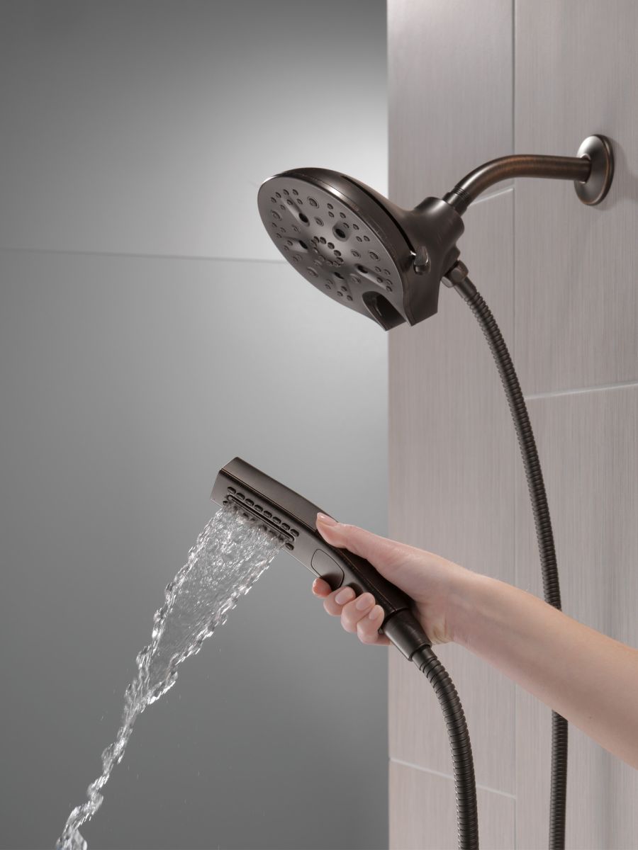 DELTA Universal Showering Components In2ition H2OKINETIC 5-Setting Two-in-One Shower — Venetian Bronze
