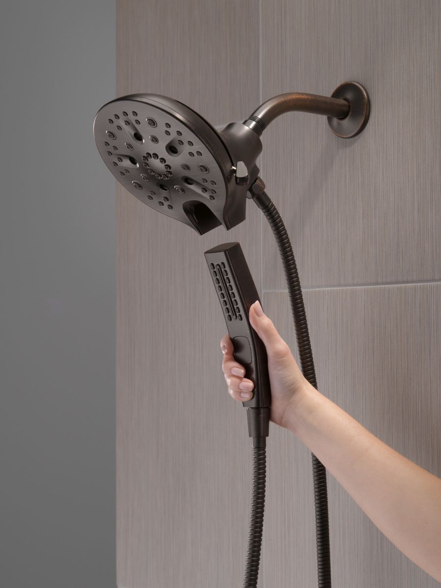 DELTA Universal Showering Components In2ition H2OKINETIC 5-Setting Two-in-One Shower — Venetian Bronze