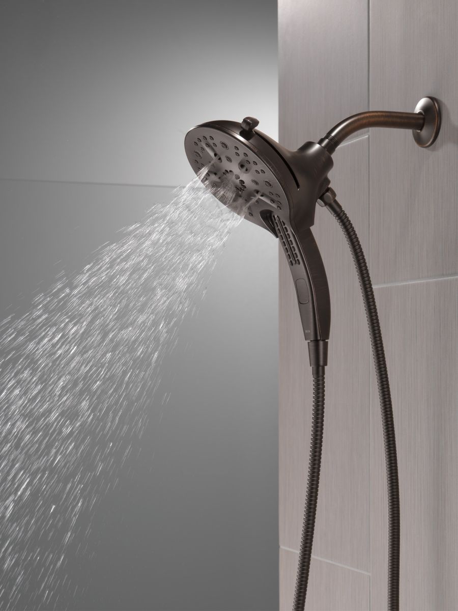 DELTA Universal Showering Components In2ition H2OKINETIC 5-Setting Two-in-One Shower — Venetian Bronze