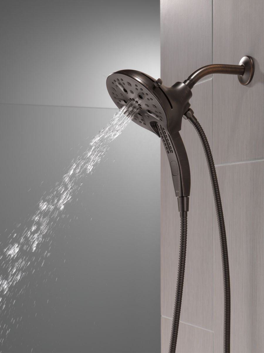 DELTA Universal Showering Components In2ition H2OKINETIC 5-Setting Two-in-One Shower — Venetian Bronze