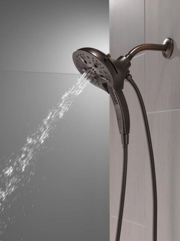 DELTA Universal Showering Components In2ition H2OKINETIC 5-Setting Two-in-One Shower — Venetian Bronze