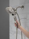 DELTA Universal Showering Components In2ition H2OKINETIC 5-Setting Two-in-One Shower — Lumicoat® Stainless