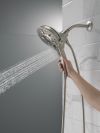 DELTA Universal Showering Components In2ition H2OKINETIC 5-Setting Two-in-One Shower — Lumicoat® Stainless