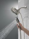 DELTA Universal Showering Components In2ition H2OKINETIC 5-Setting Two-in-One Shower — Lumicoat® Stainless