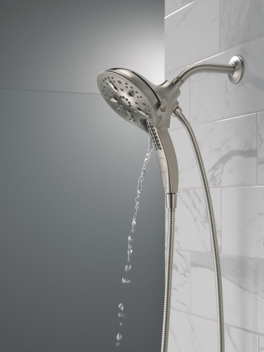 DELTA Universal Showering Components In2ition H2OKINETIC 5-Setting Two-in-One Shower — Lumicoat® Stainless