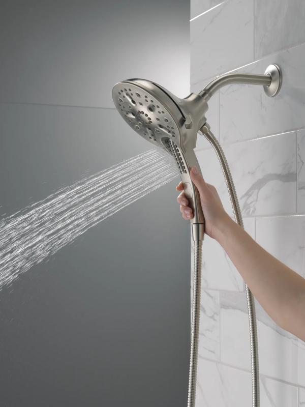 DELTA Universal Showering Components In2ition H2OKINETIC 5-Setting Two-in-One Shower — Stainless