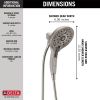 DELTA Universal Showering Components In2ition H2OKINETIC 5-Setting Two-in-One Shower — Stainless