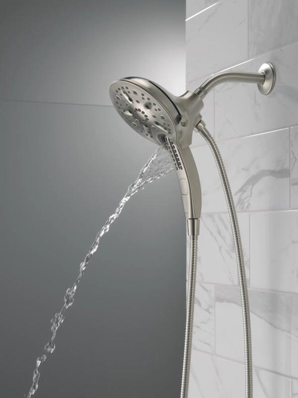 DELTA Universal Showering Components In2ition H2OKINETIC 5-Setting Two-in-One Shower — Stainless