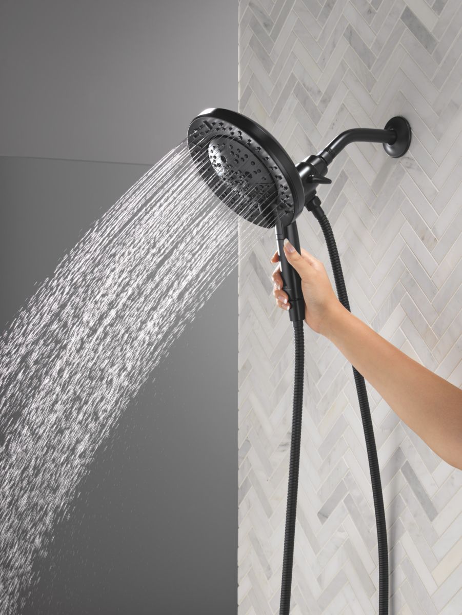 DELTA Universal Showering Components 7-Setting In2ition with ProClean — Matte Black