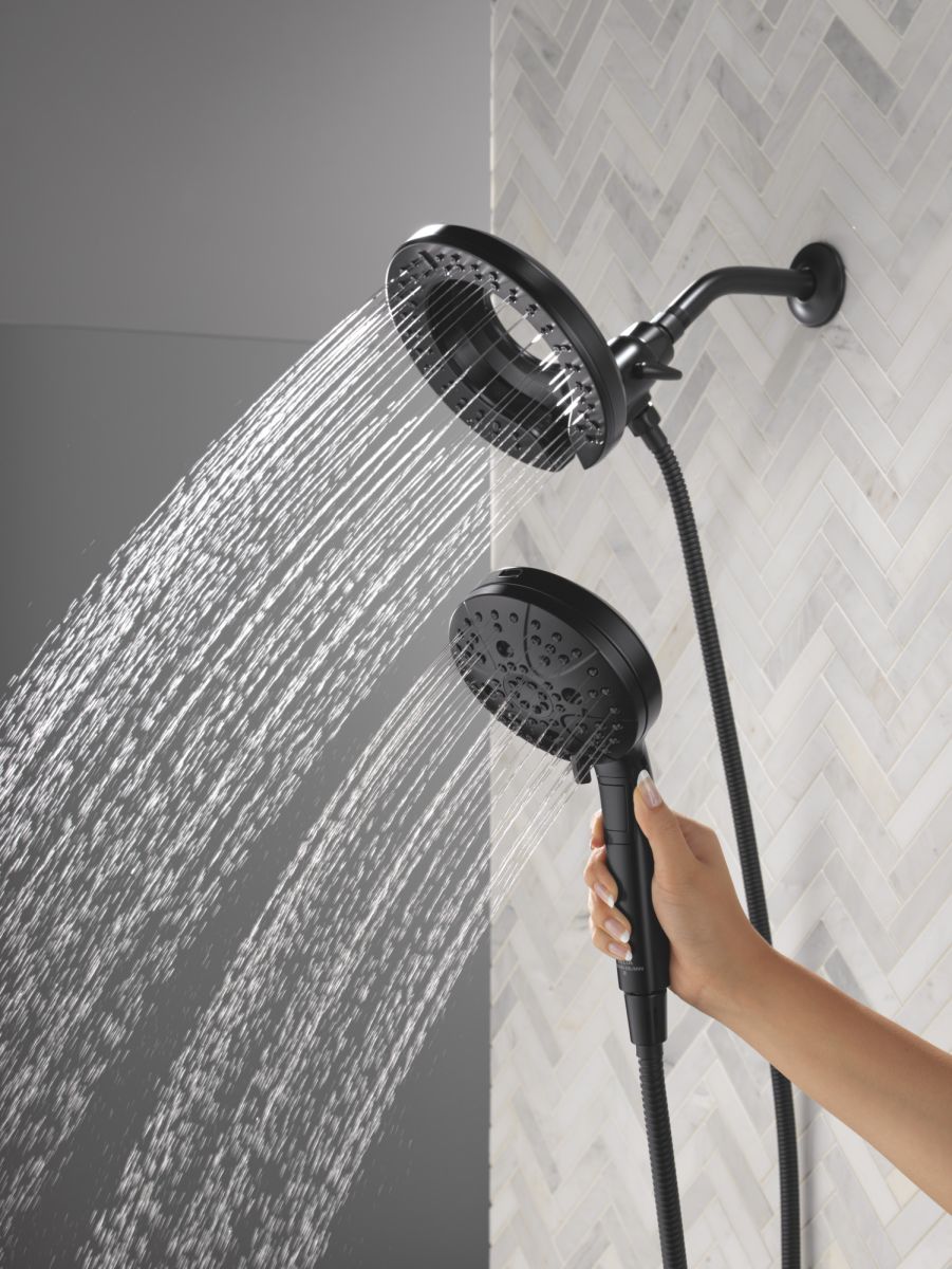 DELTA Universal Showering Components 7-Setting In2ition with ProClean — Matte Black