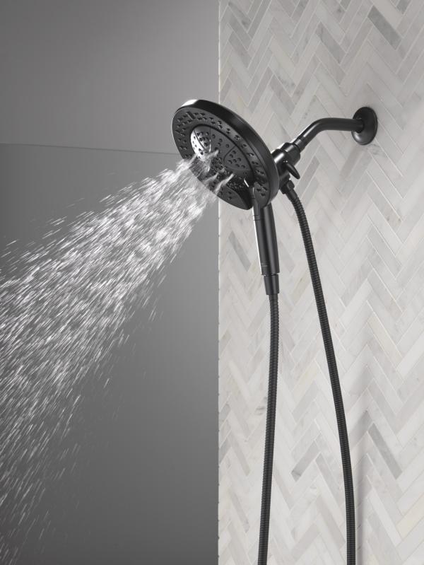 DELTA Universal Showering Components 7-Setting In2ition with ProClean — Matte Black