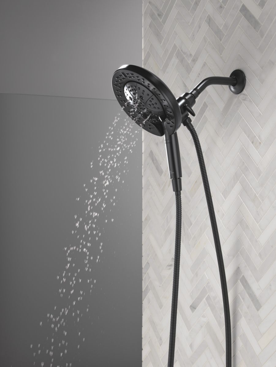 DELTA Universal Showering Components 7-Setting In2ition with ProClean — Matte Black