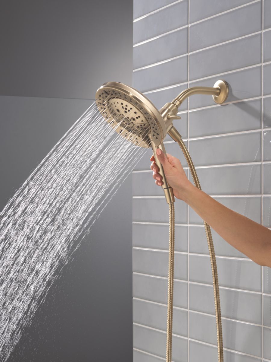 DELTA Universal Showering Components 7-Setting In2ition with ProClean — Lumicoat® Champagne Bronze