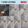 DELTA Universal Showering Components 7-Setting In2ition with ProClean — Lumicoat® Champagne Bronze