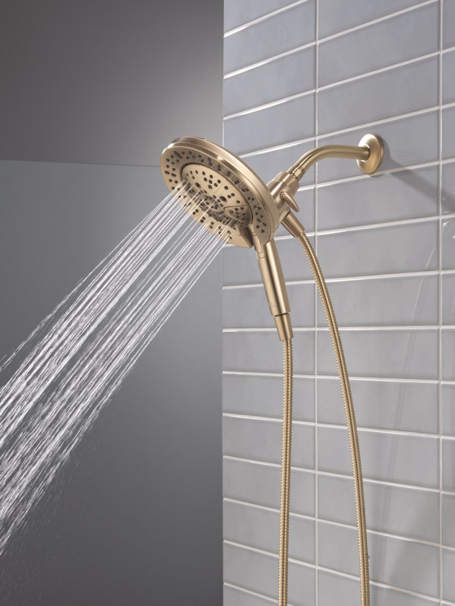 DELTA Universal Showering Components 7-Setting In2ition with ProClean — Lumicoat® Champagne Bronze