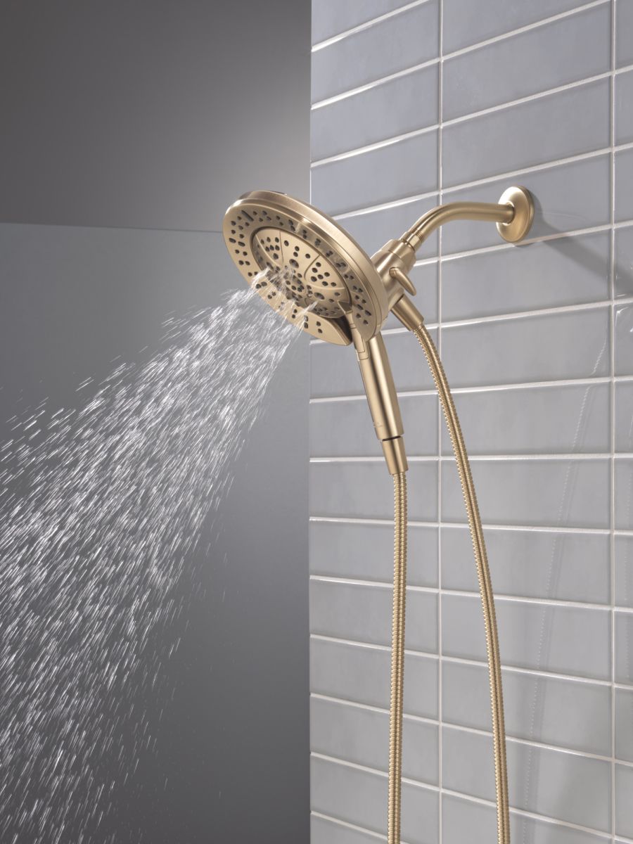 DELTA Universal Showering Components 7-Setting In2ition with ProClean — Lumicoat® Champagne Bronze