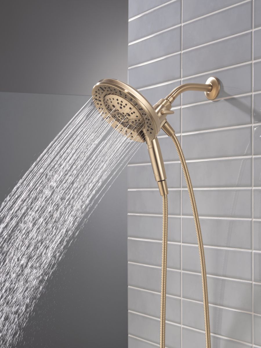 DELTA Universal Showering Components 7-Setting In2ition with ProClean — Lumicoat® Champagne Bronze