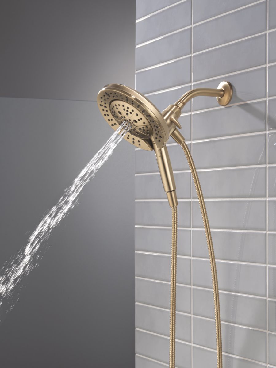 DELTA Universal Showering Components 7-Setting In2ition with ProClean — Lumicoat® Champagne Bronze