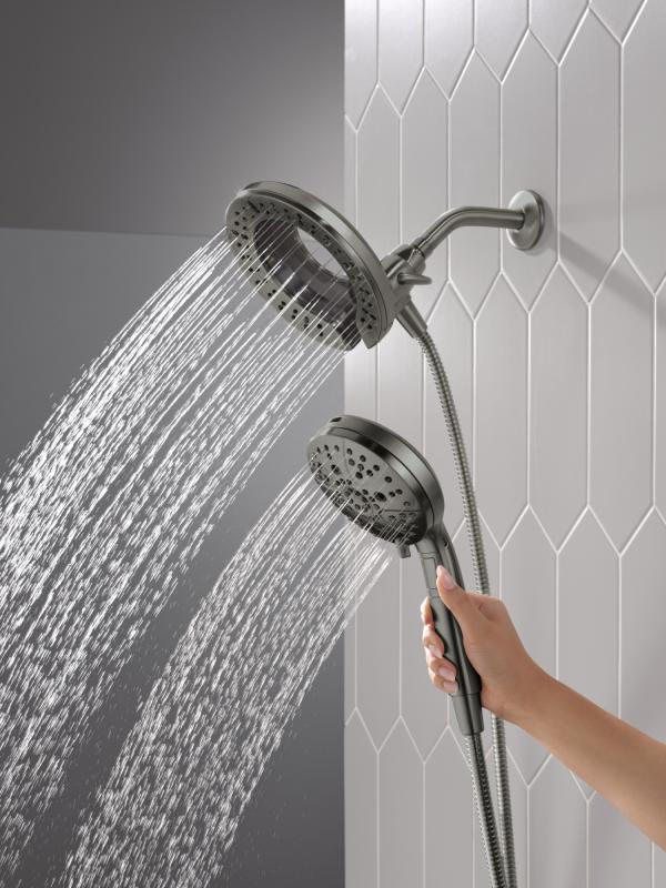DELTA Universal Showering Components 7-Setting In2ition with ProClean — Lumicoat® Black Stainless
