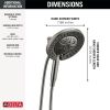 DELTA Universal Showering Components 7-Setting In2ition with ProClean — Lumicoat® Black Stainless