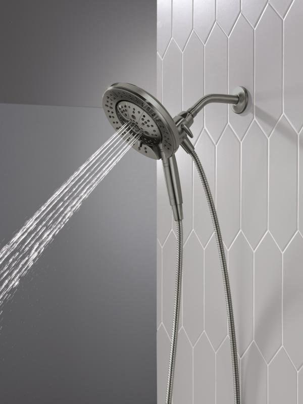 DELTA Universal Showering Components 7-Setting In2ition with ProClean — Lumicoat® Black Stainless