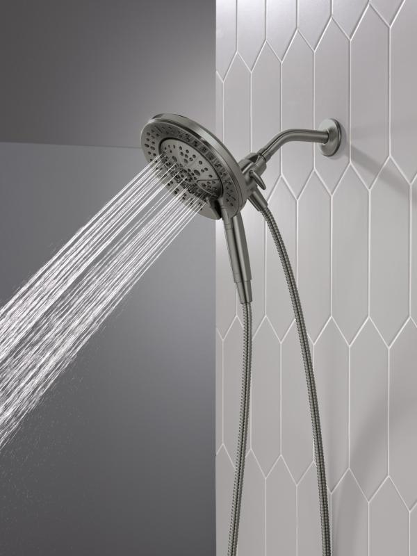 DELTA Universal Showering Components 7-Setting In2ition with ProClean — Lumicoat® Black Stainless