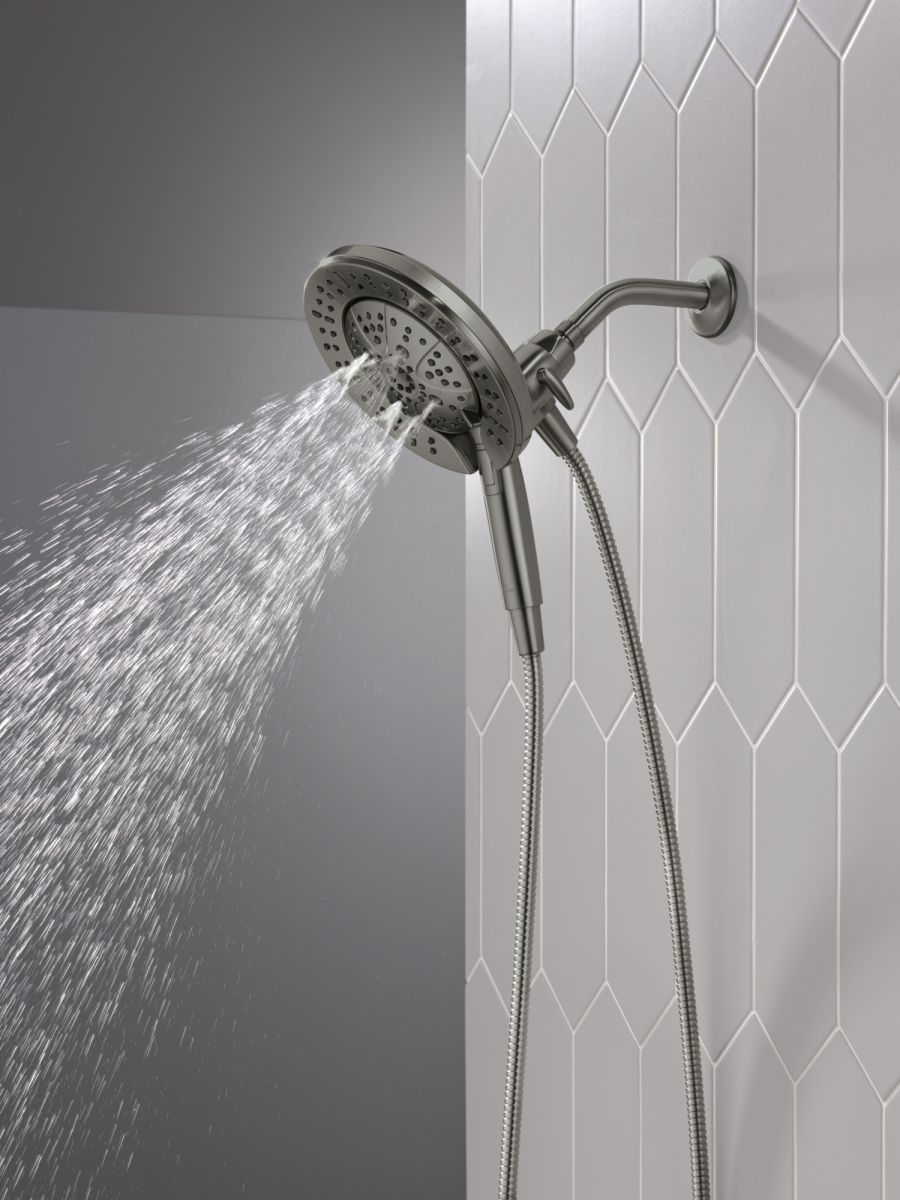 DELTA Universal Showering Components 7-Setting In2ition with ProClean — Lumicoat® Black Stainless