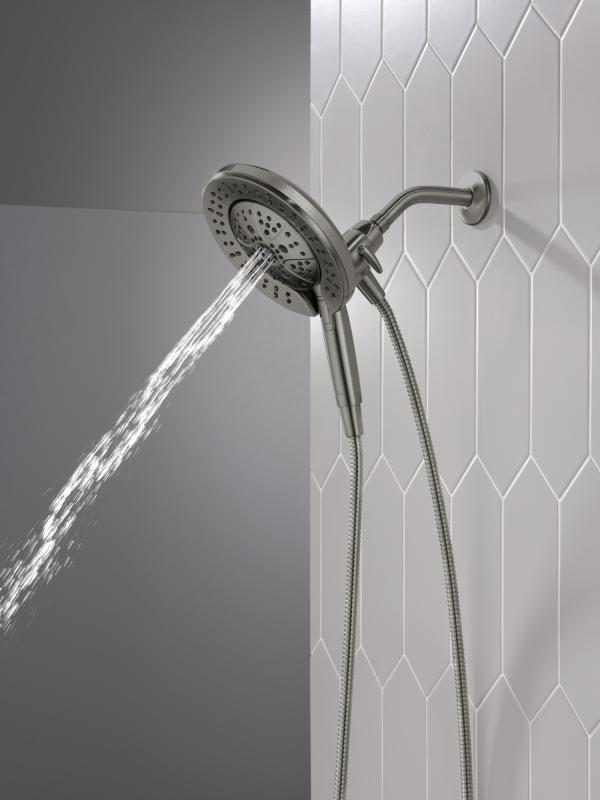 DELTA Universal Showering Components 7-Setting In2ition with ProClean — Lumicoat® Black Stainless