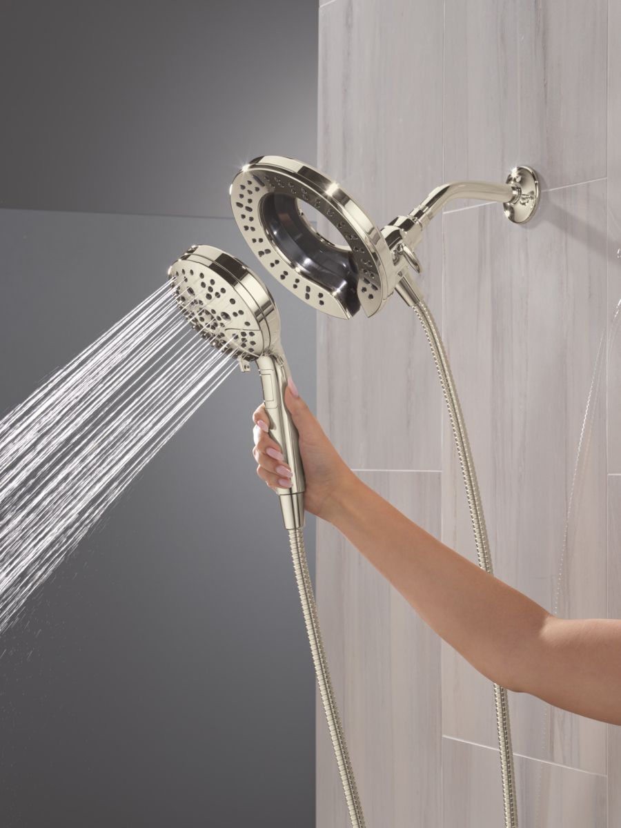 DELTA Universal Showering Components 7-Setting In2ition with ProClean — Lumicoat® Polished Nickel