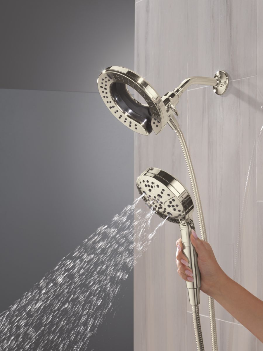 DELTA Universal Showering Components 7-Setting In2ition with ProClean — Lumicoat® Polished Nickel