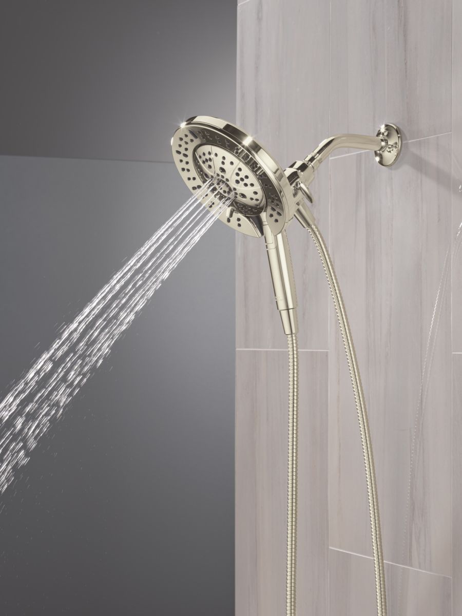DELTA Universal Showering Components 7-Setting In2ition with ProClean — Lumicoat® Polished Nickel