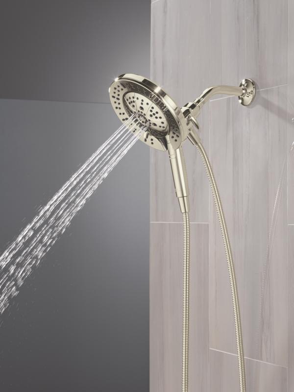 DELTA Universal Showering Components 7-Setting In2ition with ProClean — Lumicoat® Polished Nickel