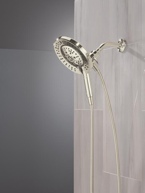 DELTA Universal Showering Components 7-Setting In2ition with ProClean — Lumicoat® Polished Nickel
