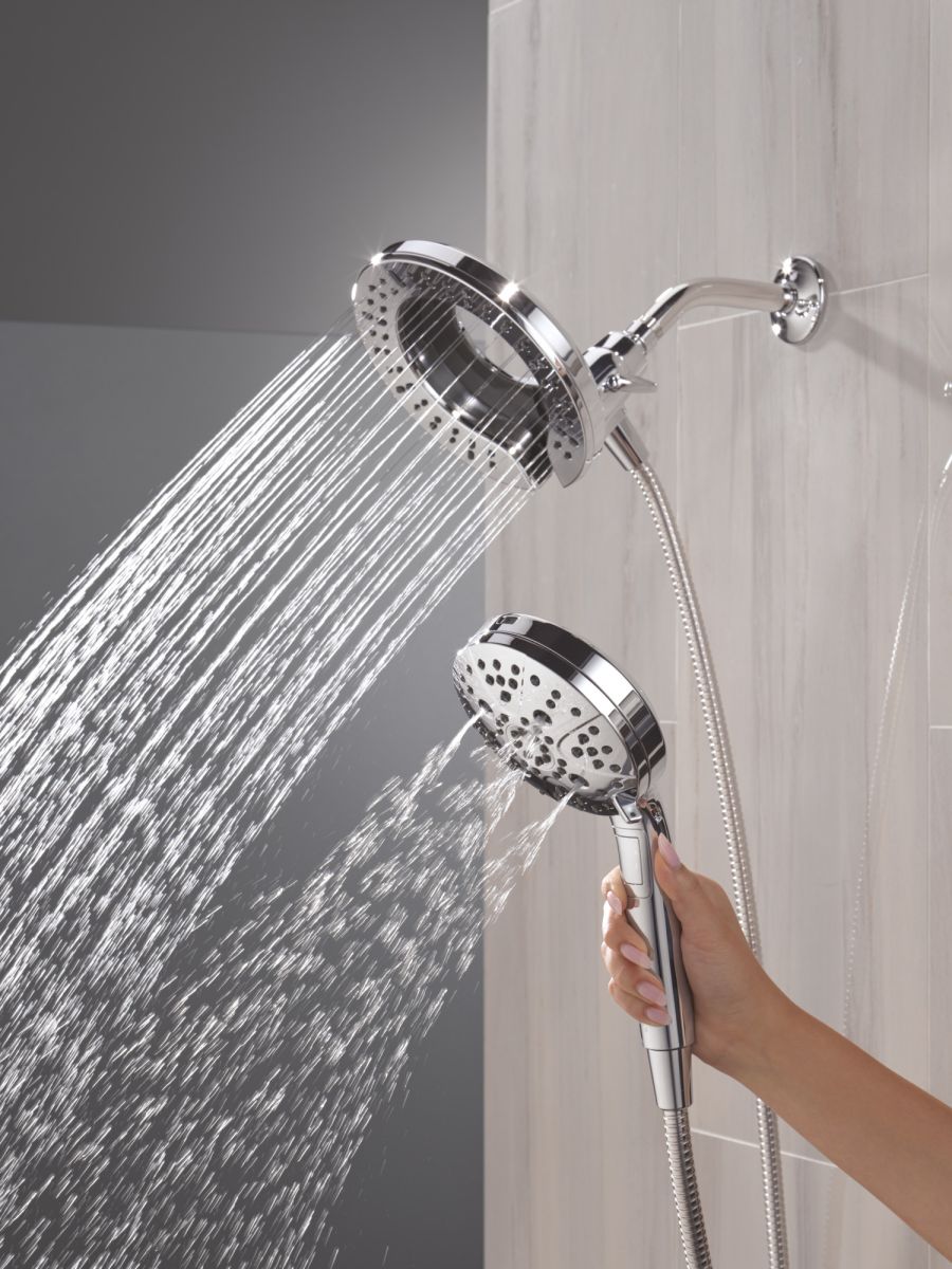 DELTA Universal Showering Components 7-Setting In2ition with ProClean — Lumicoat® Chrome