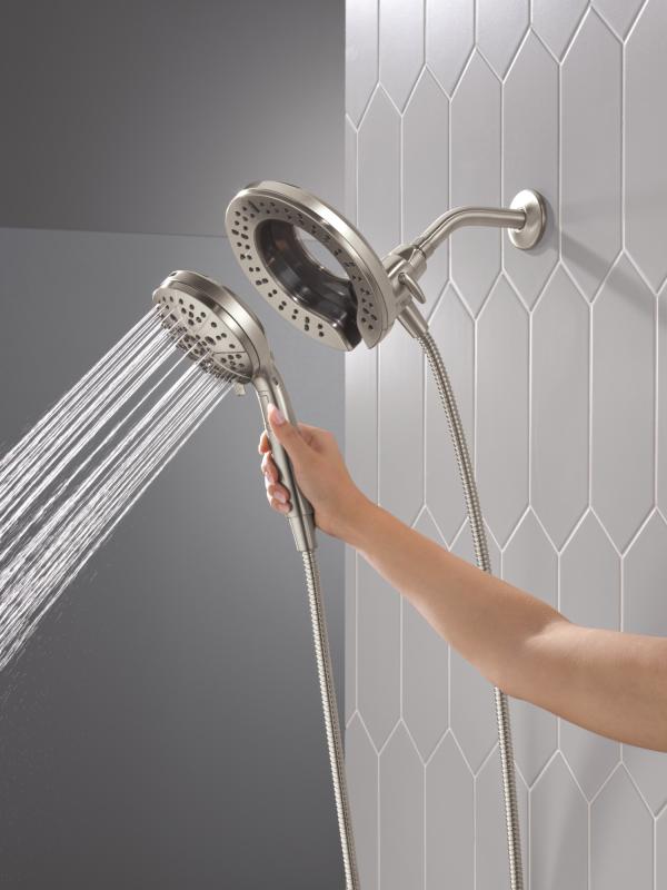 DELTA Universal Showering Components 7-Setting In2ition with ProClean — Lumicoat® Stainless