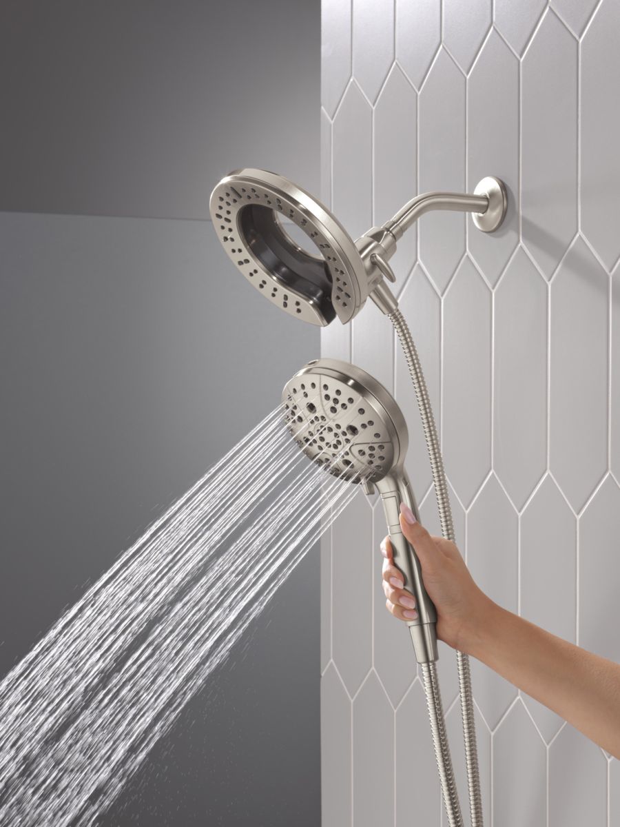 DELTA Universal Showering Components 7-Setting In2ition with ProClean — Lumicoat® Stainless