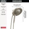 DELTA Universal Showering Components 7-Setting In2ition with ProClean — Lumicoat® Stainless