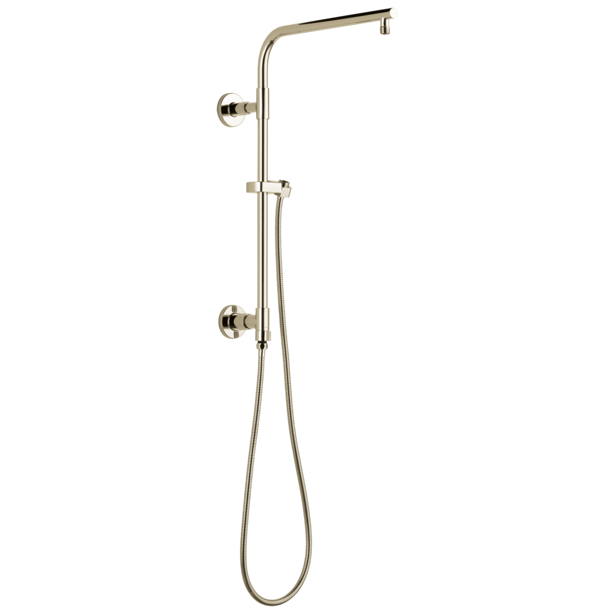 DELTA Universal Showering Components Emerge 18" Round Shower Column — Lumicoat® Polished Nickel