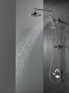 DELTA Universal Showering Components H2OKINETIC 3-Setting Raincan Shower Head — Lumicoat® Stainless