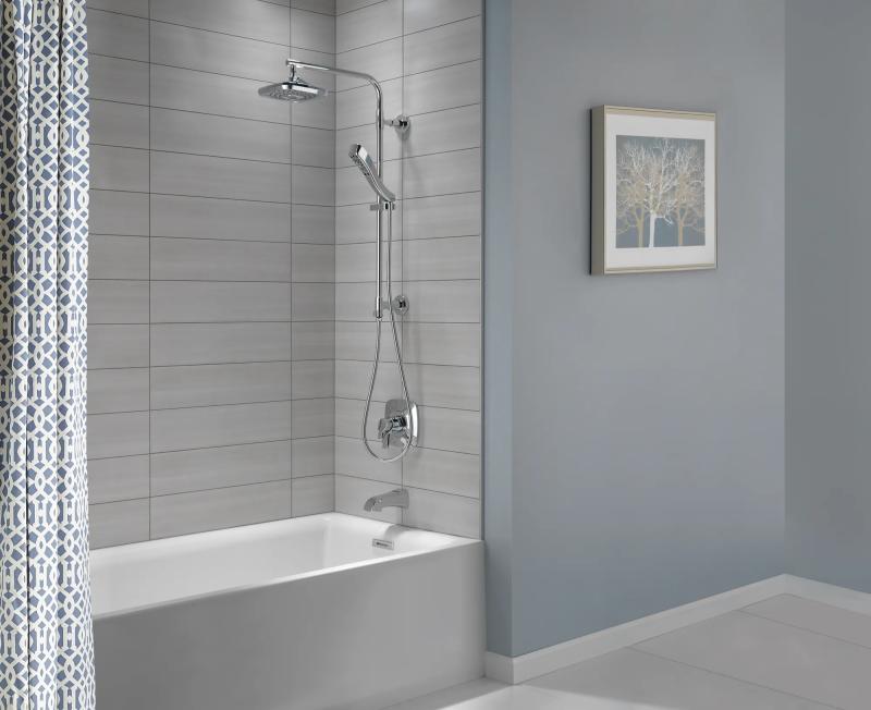 DELTA Sawyer Tub Spout - Pull-Up Diverter — Chrome