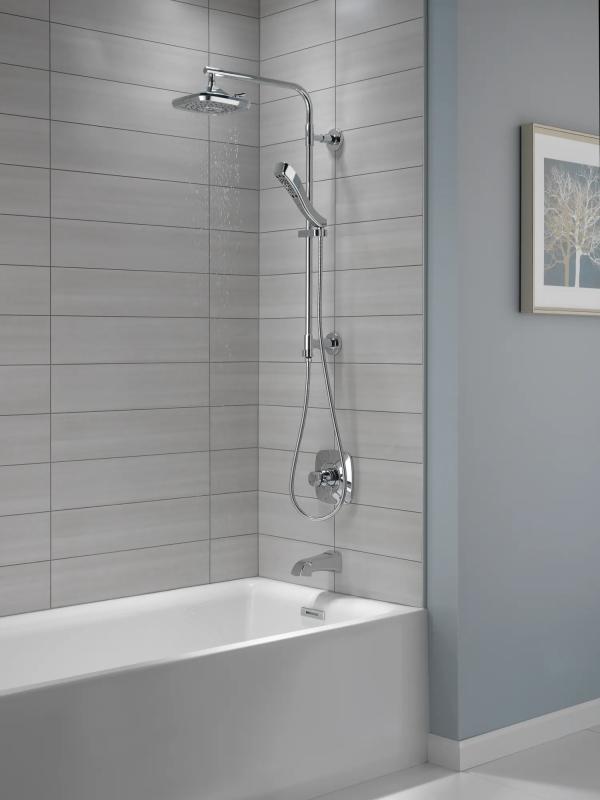 DELTA Sawyer Tub Spout - Pull-Up Diverter — Chrome