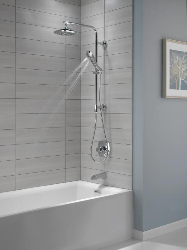DELTA Sawyer Tub Spout - Pull-Up Diverter — Chrome
