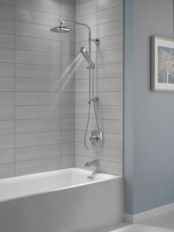 DELTA Sawyer Tub Spout - Pull-Up Diverter — Chrome