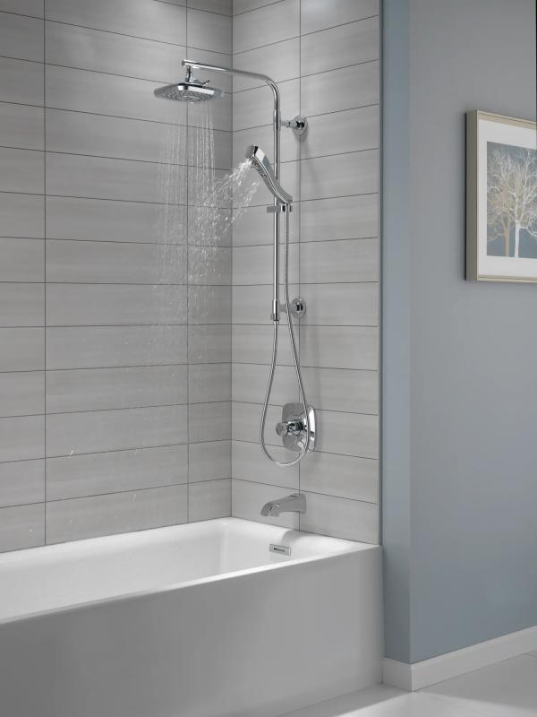 DELTA Sawyer Tub Spout - Pull-Up Diverter — Chrome