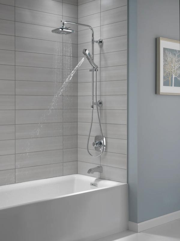 DELTA Sawyer Tub Spout - Pull-Up Diverter — Chrome