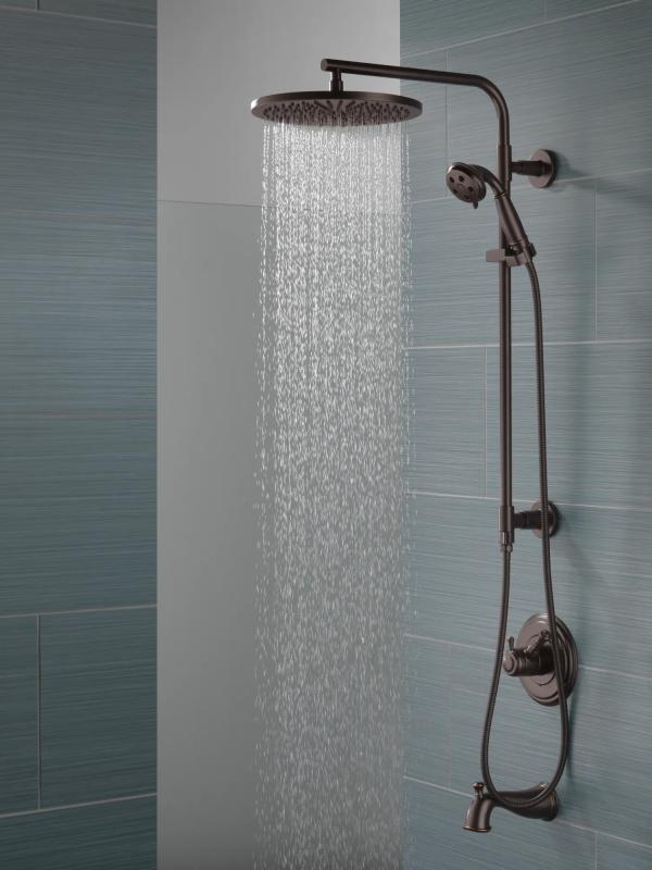 DELTA Universal Showering Components H2OKINETIC 3-Setting Hand Shower — Venetian Bronze