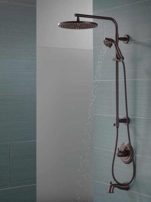DELTA Universal Showering Components H2OKINETIC 3-Setting Hand Shower — Venetian Bronze
