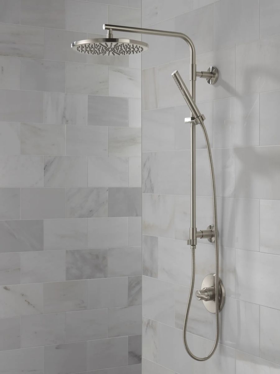 DELTA Universal Showering Components Emerge 26" Round Shower Column — Lumicoat® Stainless