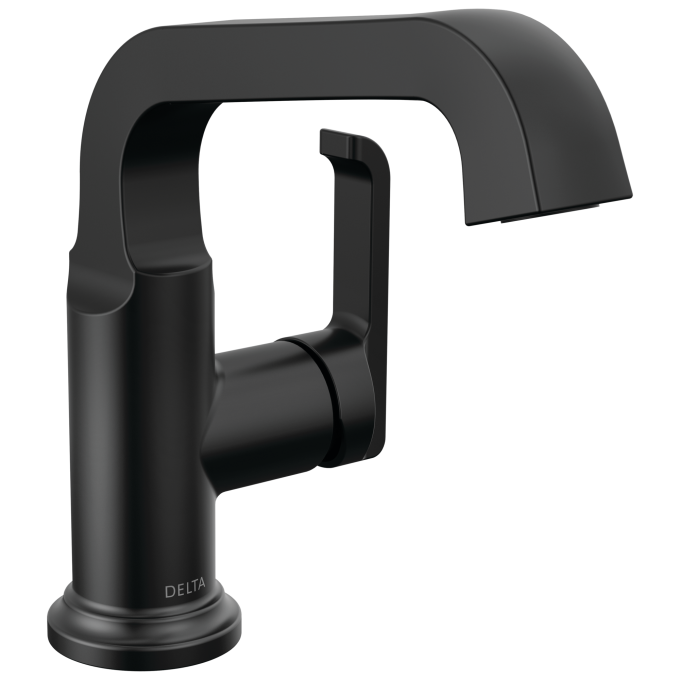 DELTA Tetra Single Handle Bathroom Faucet — Matte Black